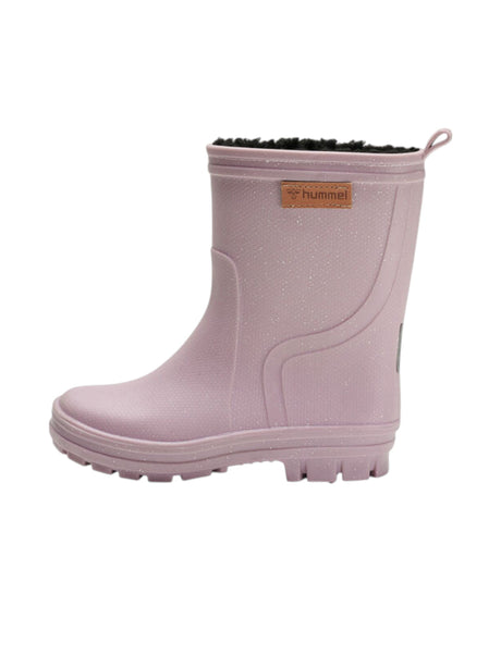 Image for Kids Girl's Waterproof Glitter Lined Ankle Boots,Light Purple
