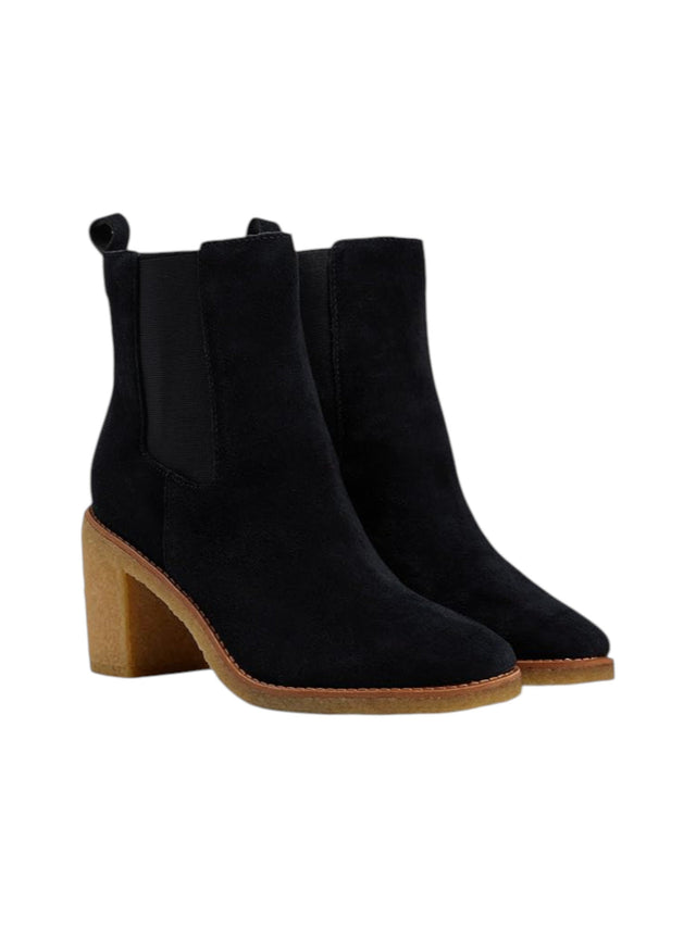 Image for Women's Plain Ankle Boots Heels,Black