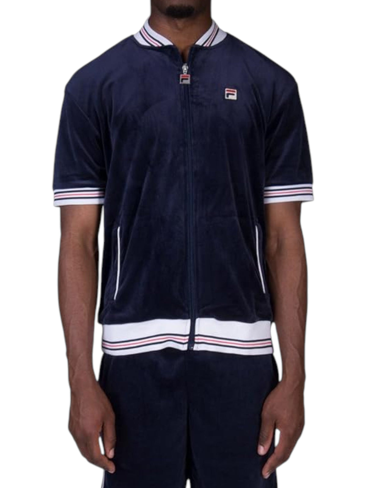 Image for Men's Velour Casual Top,Navy