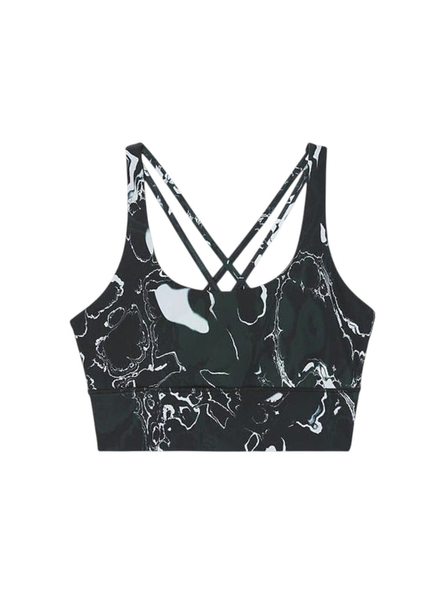 Image for Women's Printed Sport Crop Top,Black