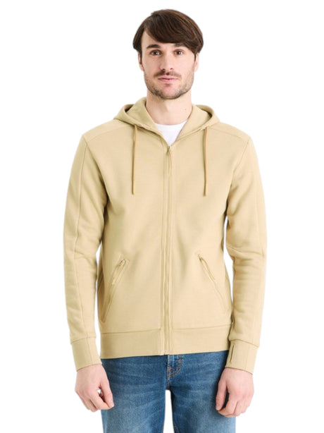Image for Men's Plain Hoodie,Beige