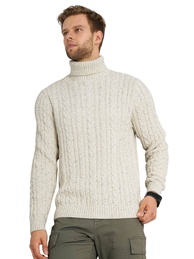 Image for Men's Knitted Sweaters,Cream