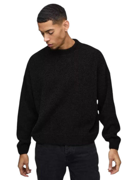 Image for Men's Knitted Sweaters,Black