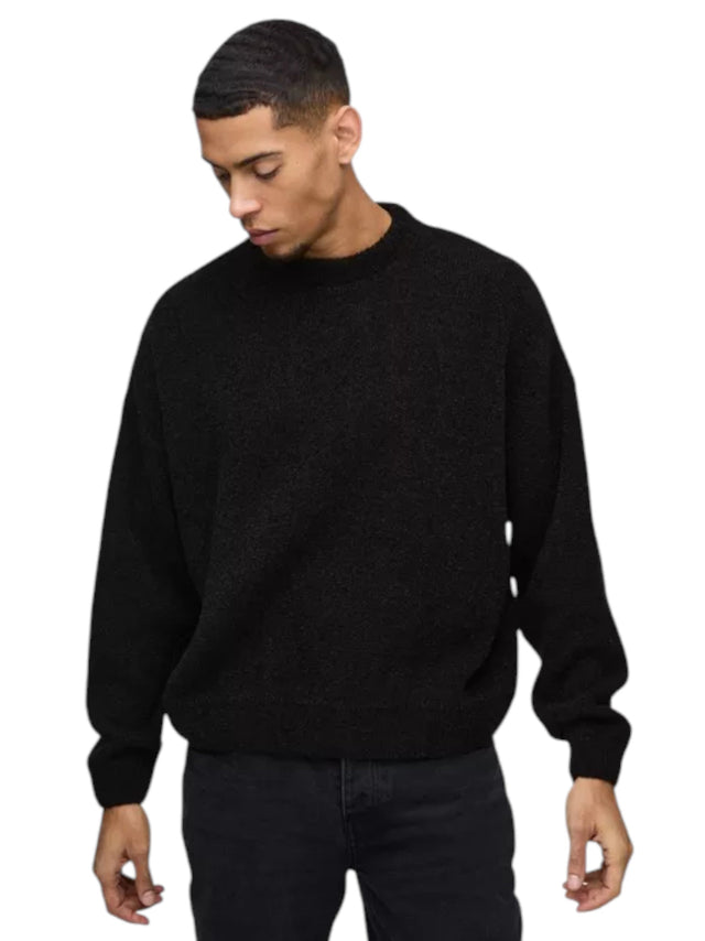 Image for Men's Knitted Sweaters,Black