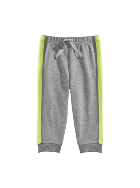 Image for Kids Boy's Striped Side Pant,Grey/Light Green