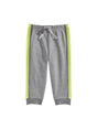 Image for Kids Boy's Striped Side Pant,Grey/Light Green