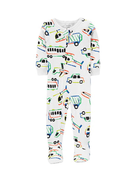 Image for Kids Boy's Printed Jumpsuit,White