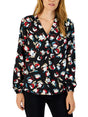 Image for Women's Floral Printed Top,Black