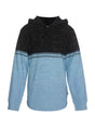 Image for Kids Boy's Heather Hoodie,Blue/Black