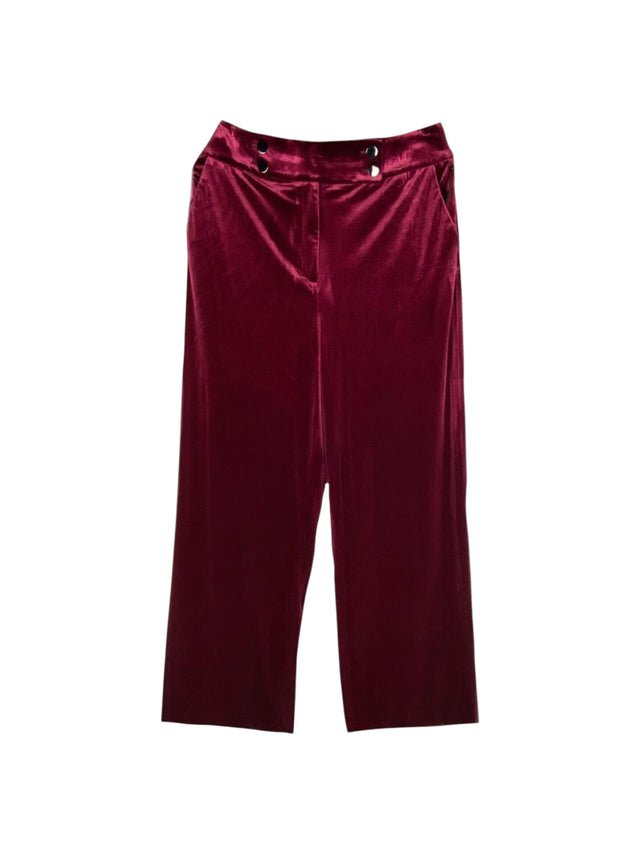 Image for Women's Velour Classic Pants,Burgundy