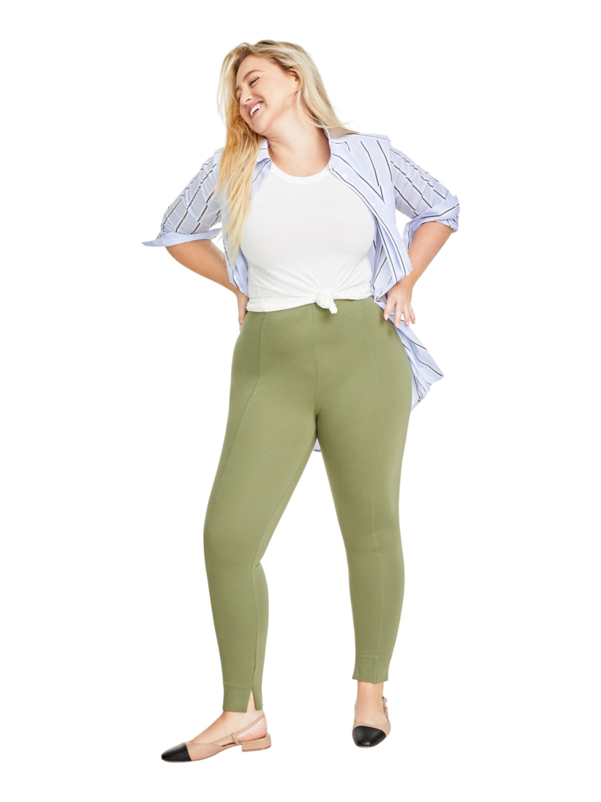 Image for Women's Plain Pants,Olive