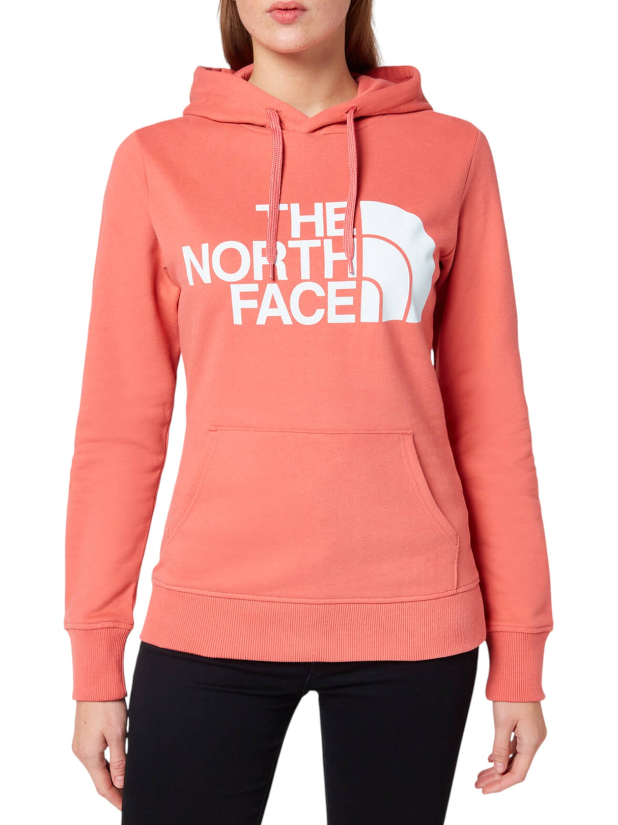 Image for Women's Brand Logo Printed Hoodie,Peach
