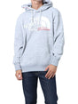 Image for Men's Brand Logo Printed Hoodie,Light Grey