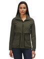 Image for Women's Plain Solid Jacket Two Pockets,Olive