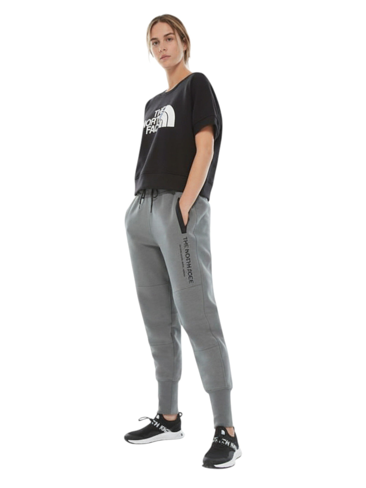 Image for Women's Brand Logo Printed Pant,Grey