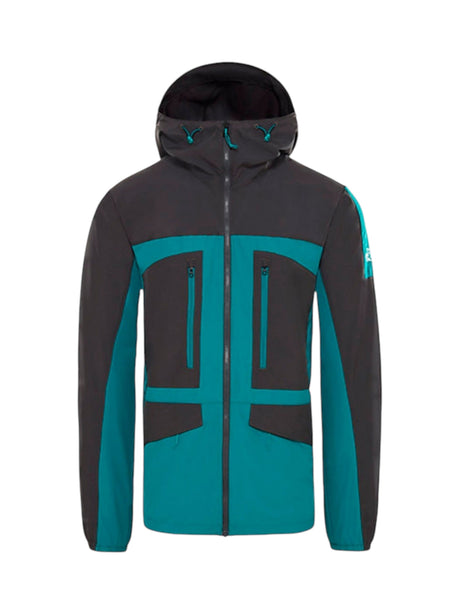 Image for Men's Colorblocked Jacket 4 Pockets,Grey\Turquoise