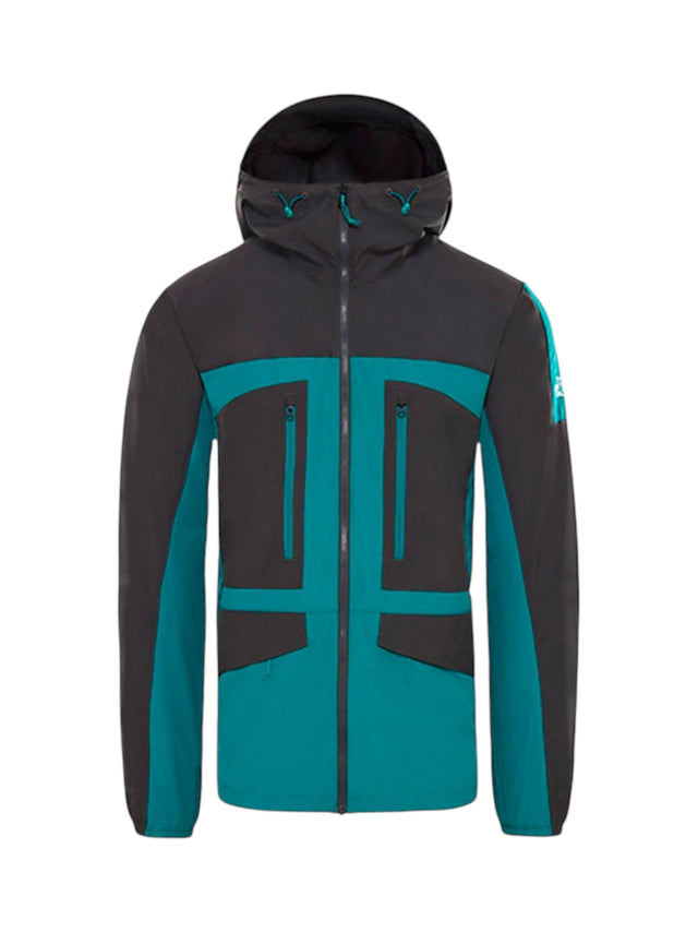 Image for Men's Colorblocked Jacket 4 Pockets,Grey\Turquoise