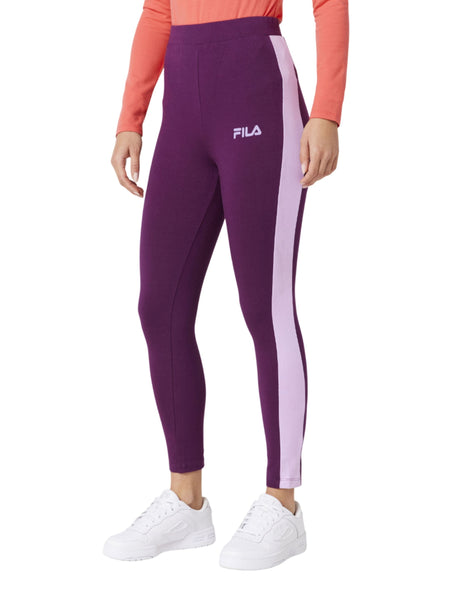 Image for Women's Striped Side Legging,Mauve