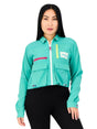 Image for Women's Brand Logo Printed Jacket,Light Green