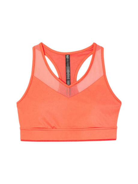 Image for Women's Plain Cropped Sports Top,Coral Pink