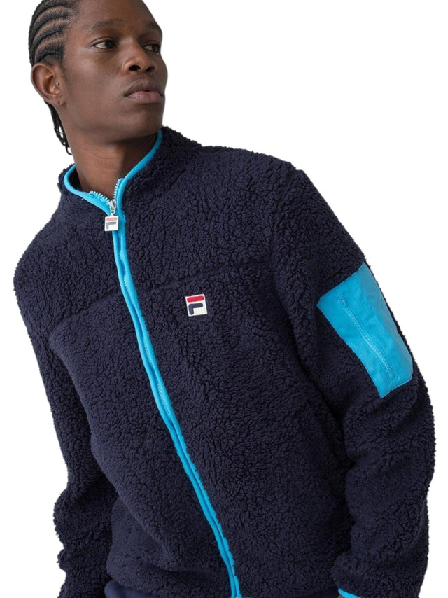 Image for Men's Faux Fur Jacket,Navy