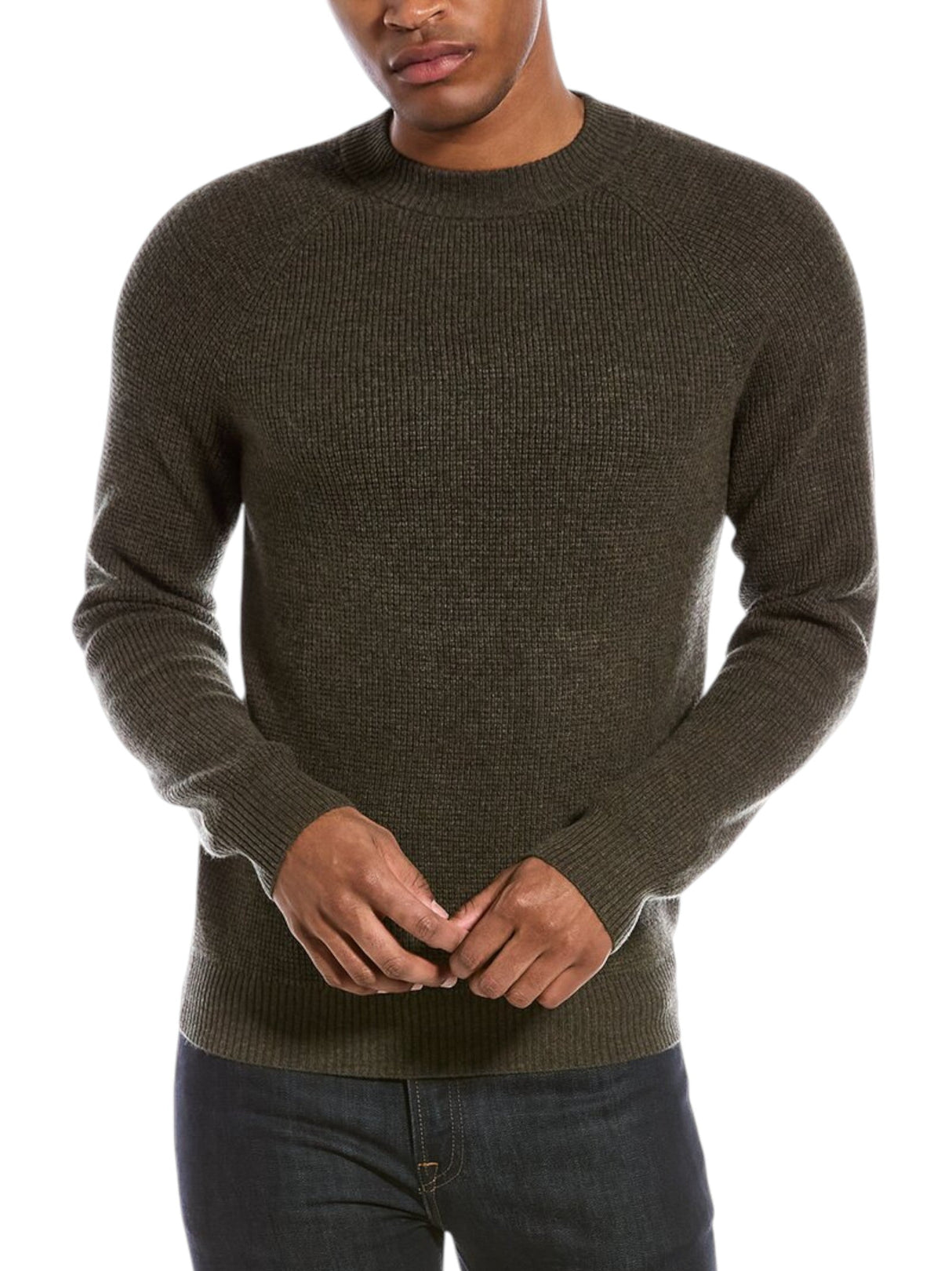 Image for Men's Knitted Sweaters,Olive