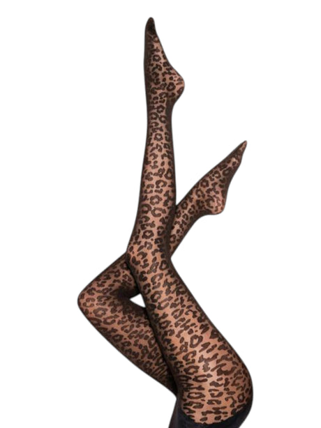 Image for Women's Leopard Sheer Tights,Black