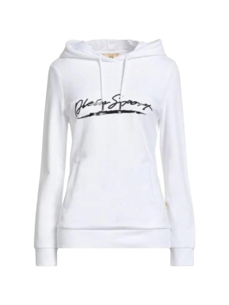 Image for Women's Brand Logo Printed Hoodies,White