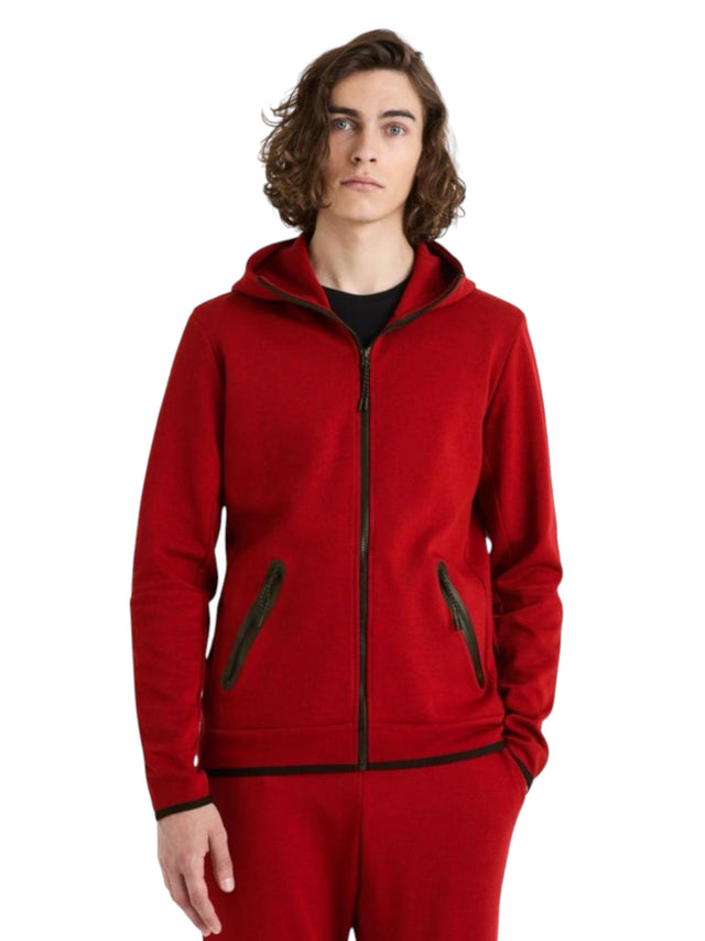 Image for Men's Plain Solid Jacket Two Pockets,Burgundy