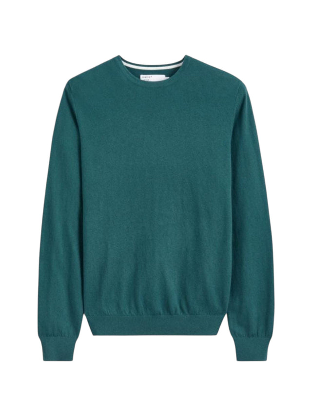Image for Men's Plain Solid Sweaters,Teal