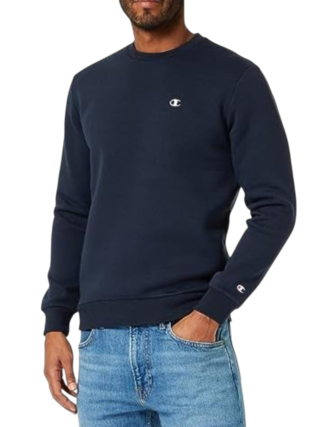 Image for Men's Plain Sweaters,Navy