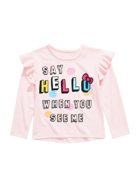 Image for Kids Girl's Printed Top,Rose