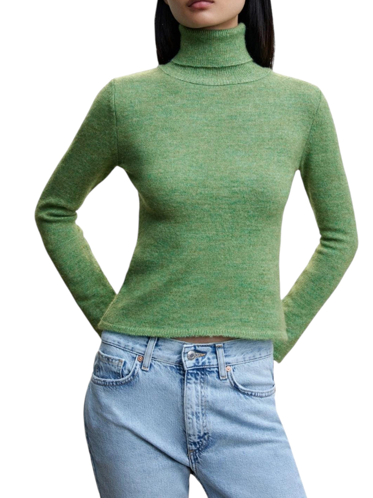 Image for Women's Knitted Sweaters,Green