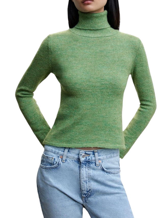 Image for Women's Knitted Sweaters,Green