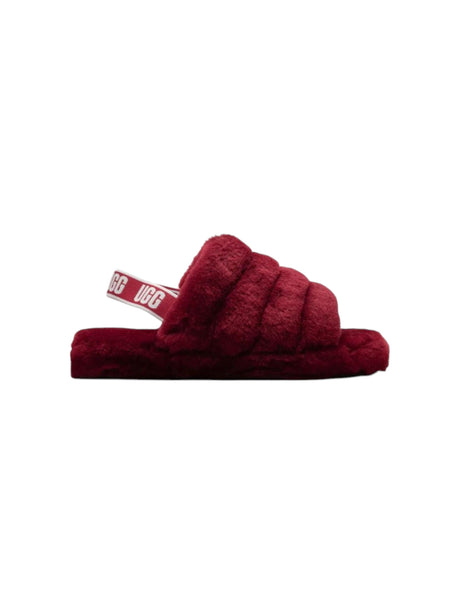 Image for Women's Faux Fur Slipper,Red