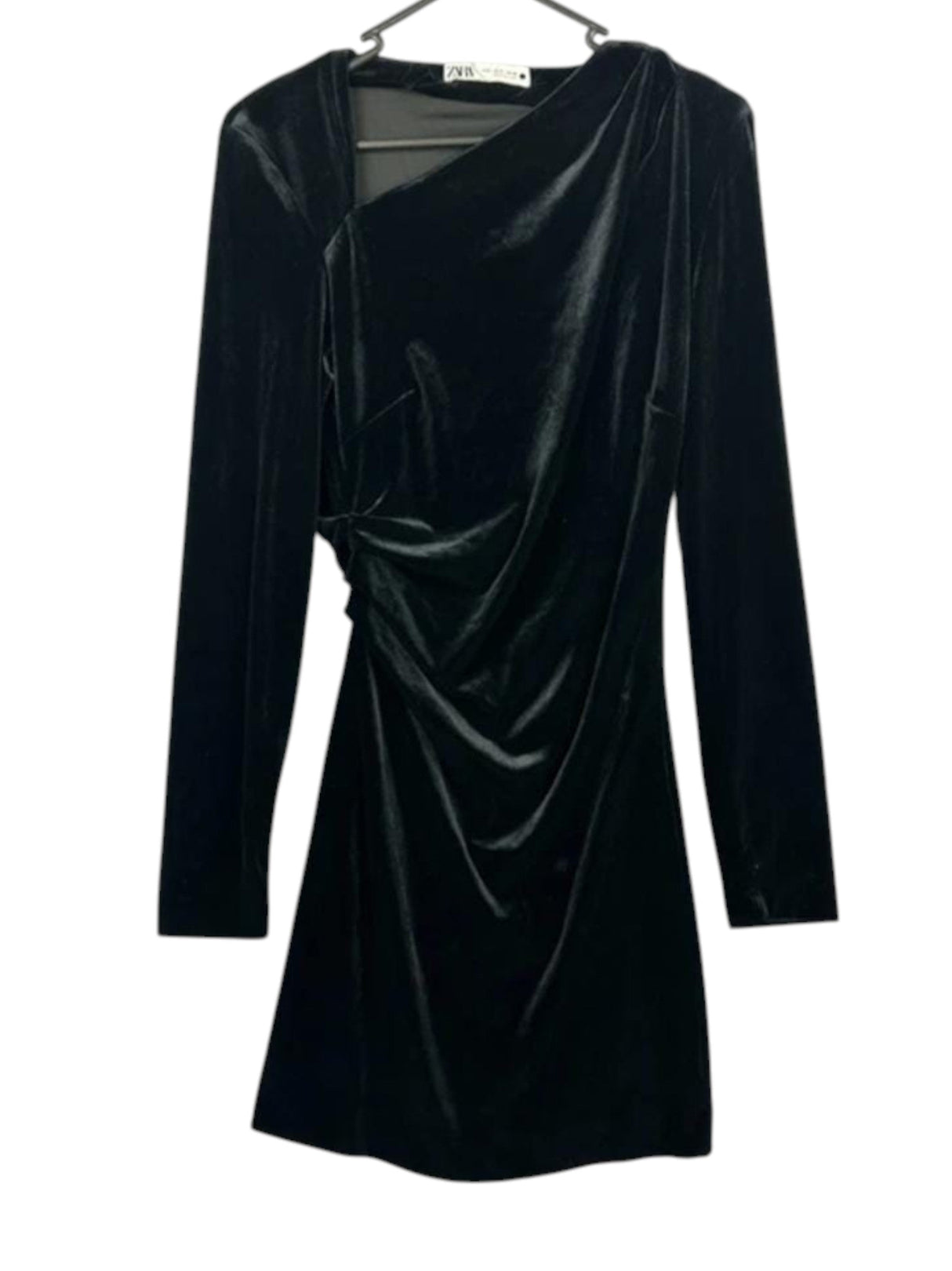 Image for Women's Plain Velvet Dress,Black