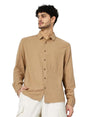 Image for Men's Knitted Dress Shirt,Sand