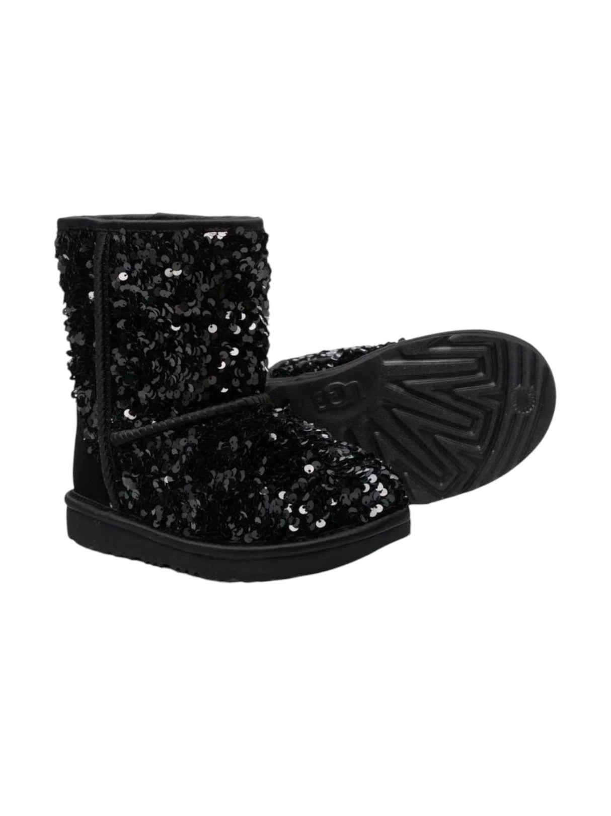 Image for Kids Girl's Sequin Ankle Boots,Black