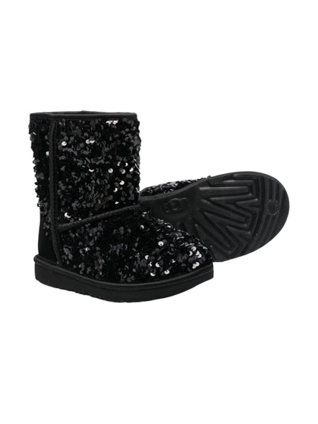 Image for Kids Girl's Sequin Ankle Boots,Black