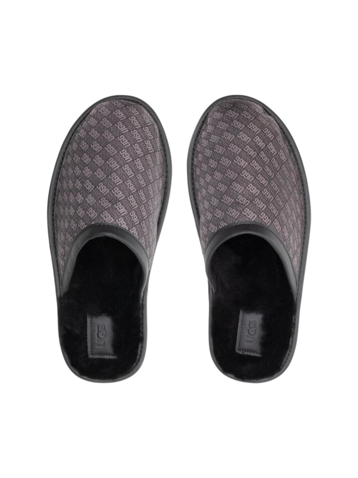 Image for Men's Printed Slipper,Dark Grey