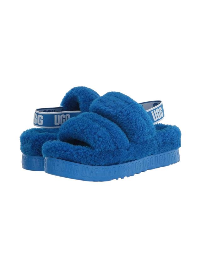Image for Women's Faux Fur High Slipper,Blue