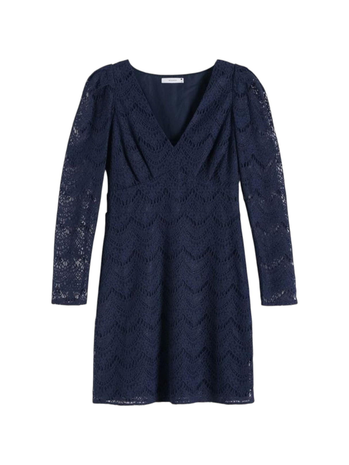Image for Women's Open Knitted Lace Dress,Navy