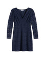 Image for Women's Open Knitted Lace Dress,Navy