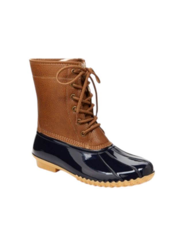 Image for Women's Terxrured Ankle Boots,Navy/Brown