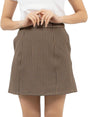 Image for Women's Plaid Skirt,Beige