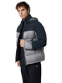 Image for Men's Quilted Jacket,Black/Grey