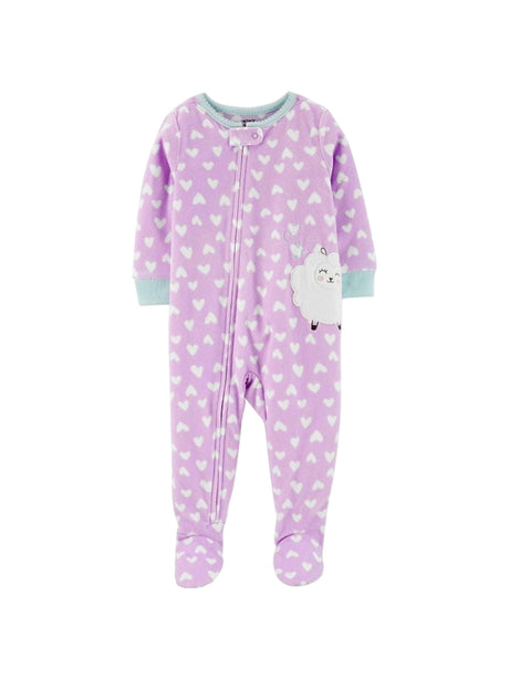 Image for Kids Gitl's Hearts Printed Jumosuit,Purple