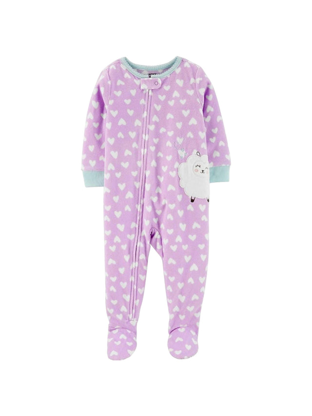 Image for Kids Gitl's Hearts Printed Jumosuit,Purple