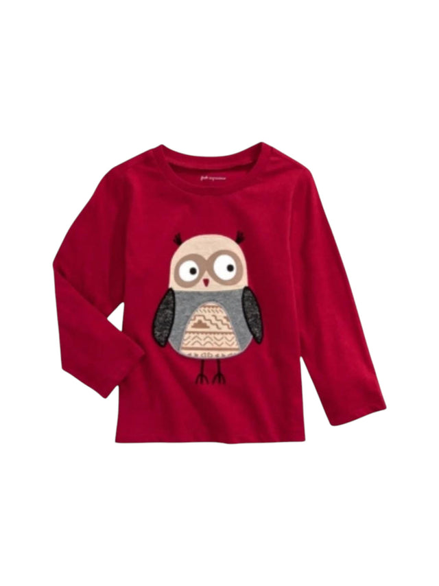 Image for Kids Girl's Printed Top,Burgundy