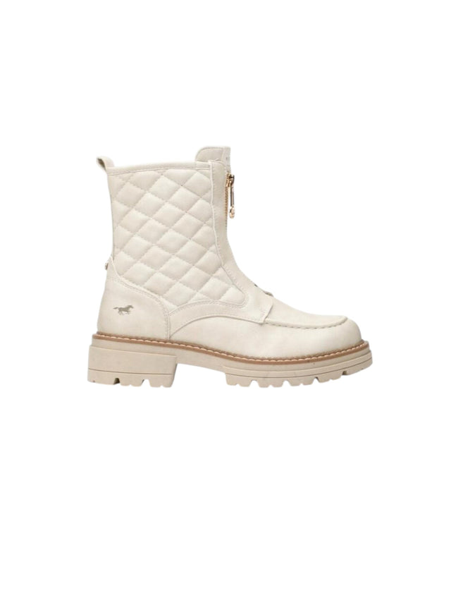 Image for Women's Quilted Ankle Boots,Off White